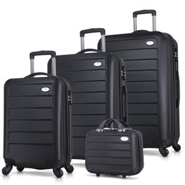 Zoozie Bags Juego de maletas de 4 piezas Negro